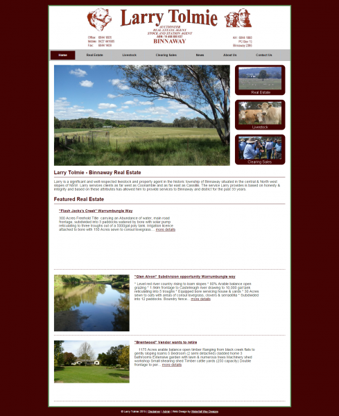 Larry Tolmie website