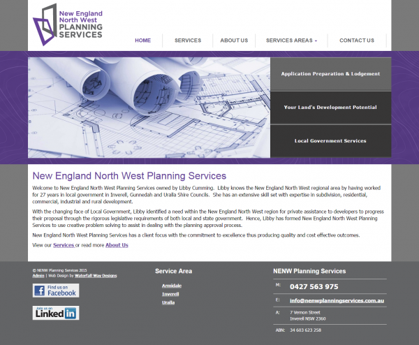 New England North West Planning Services website