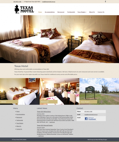 Texas Motel website