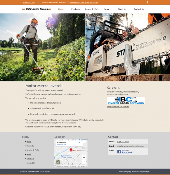 Motor Mecca Inverell website