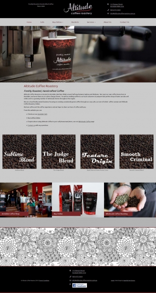 Altitude Coffee Roastery website
