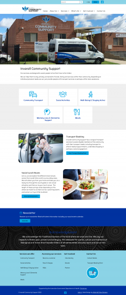 Inverell Community Support website