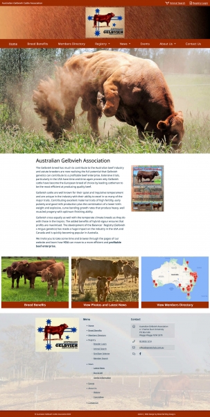 Australian Gelbvieh Cattle Association website