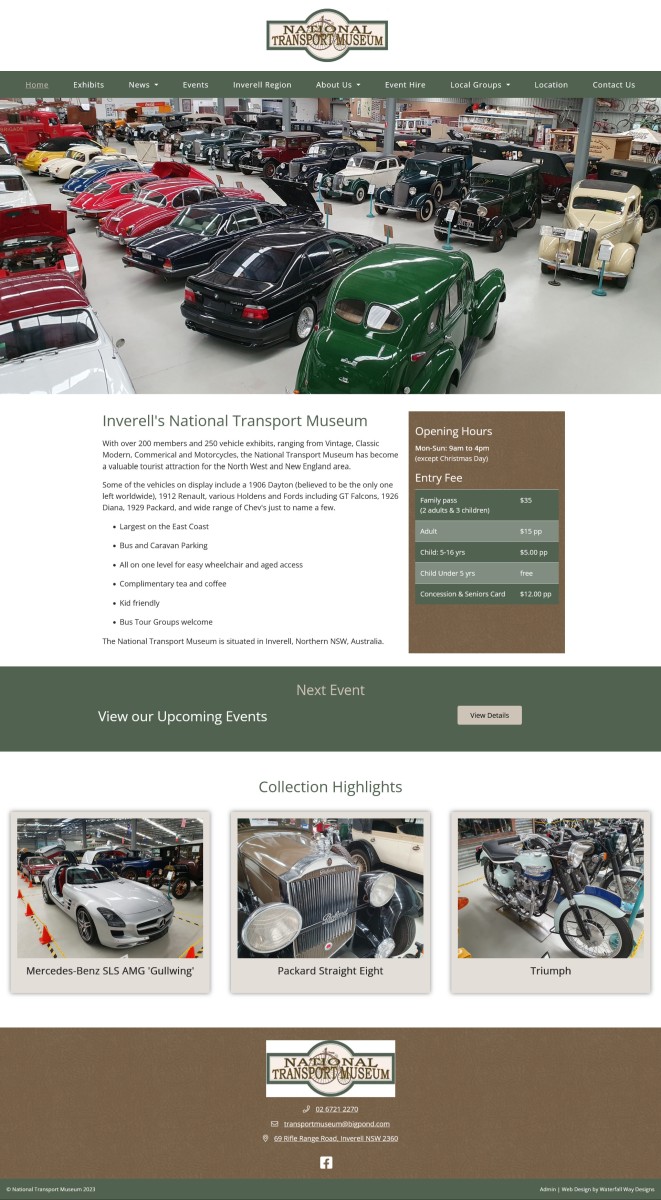 Inverell's National Transport Museum website