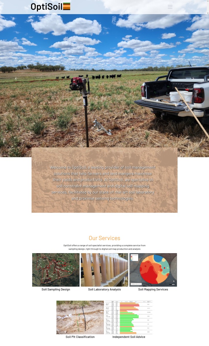 OptiSoil website