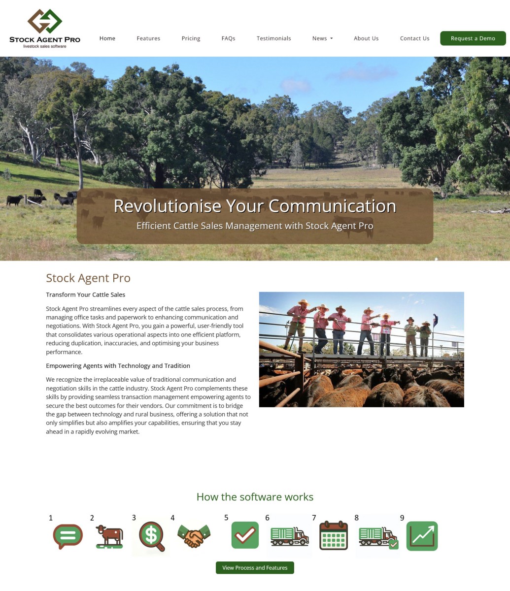 Stock Agent Pro website