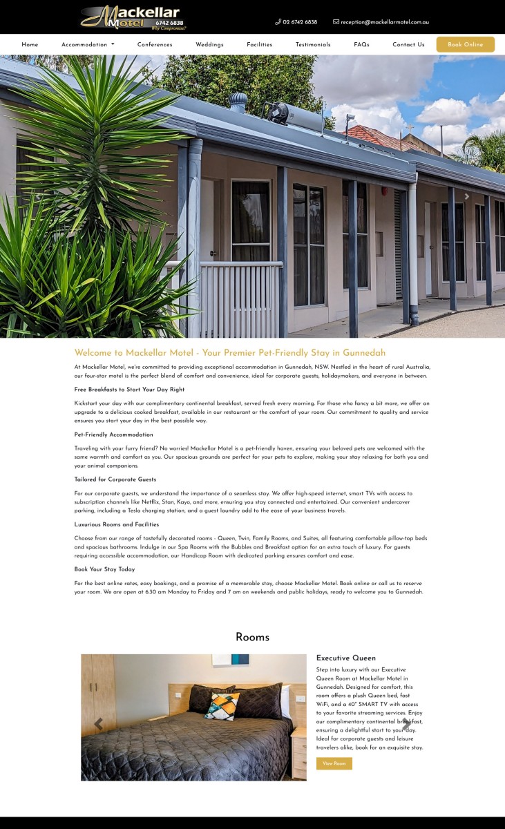 Mackellar Motel website