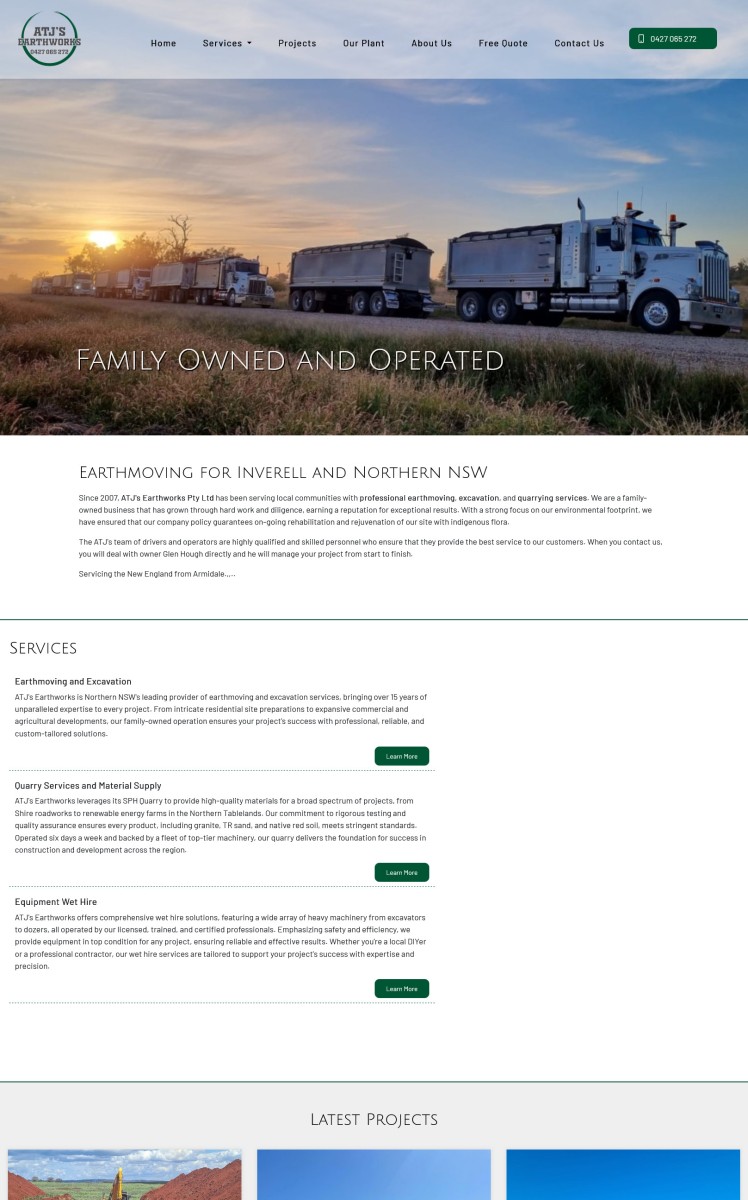 ATJ's Earthworks website