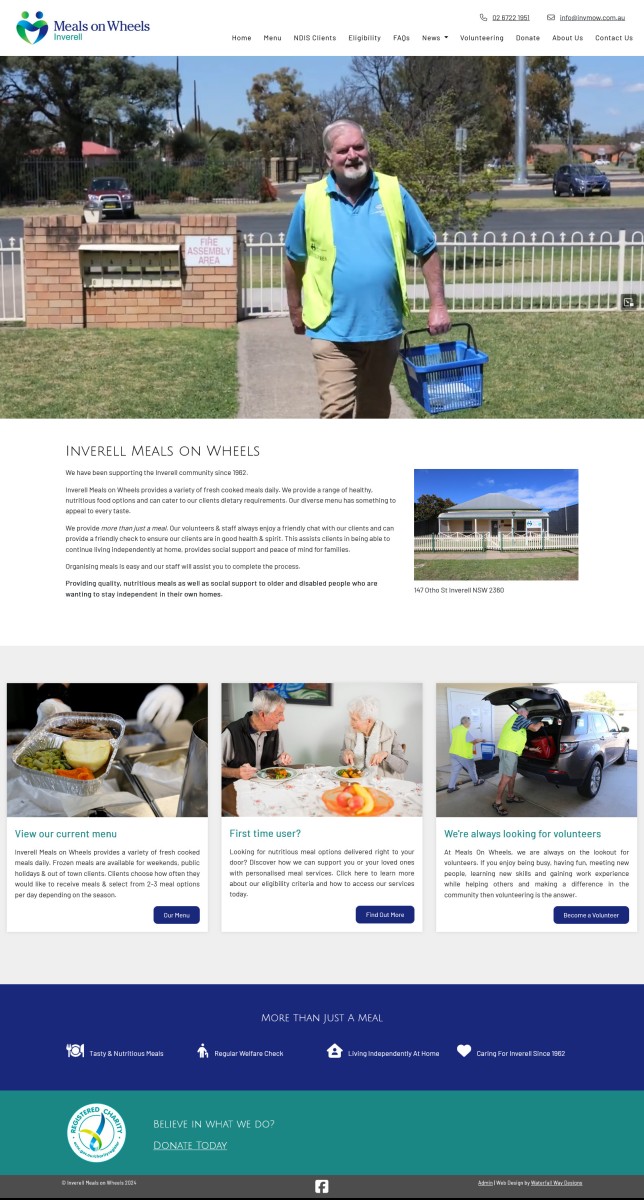 Inverell Meals on Wheels website