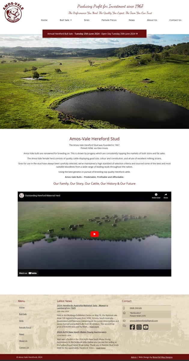 Amos-Vale Herefords website