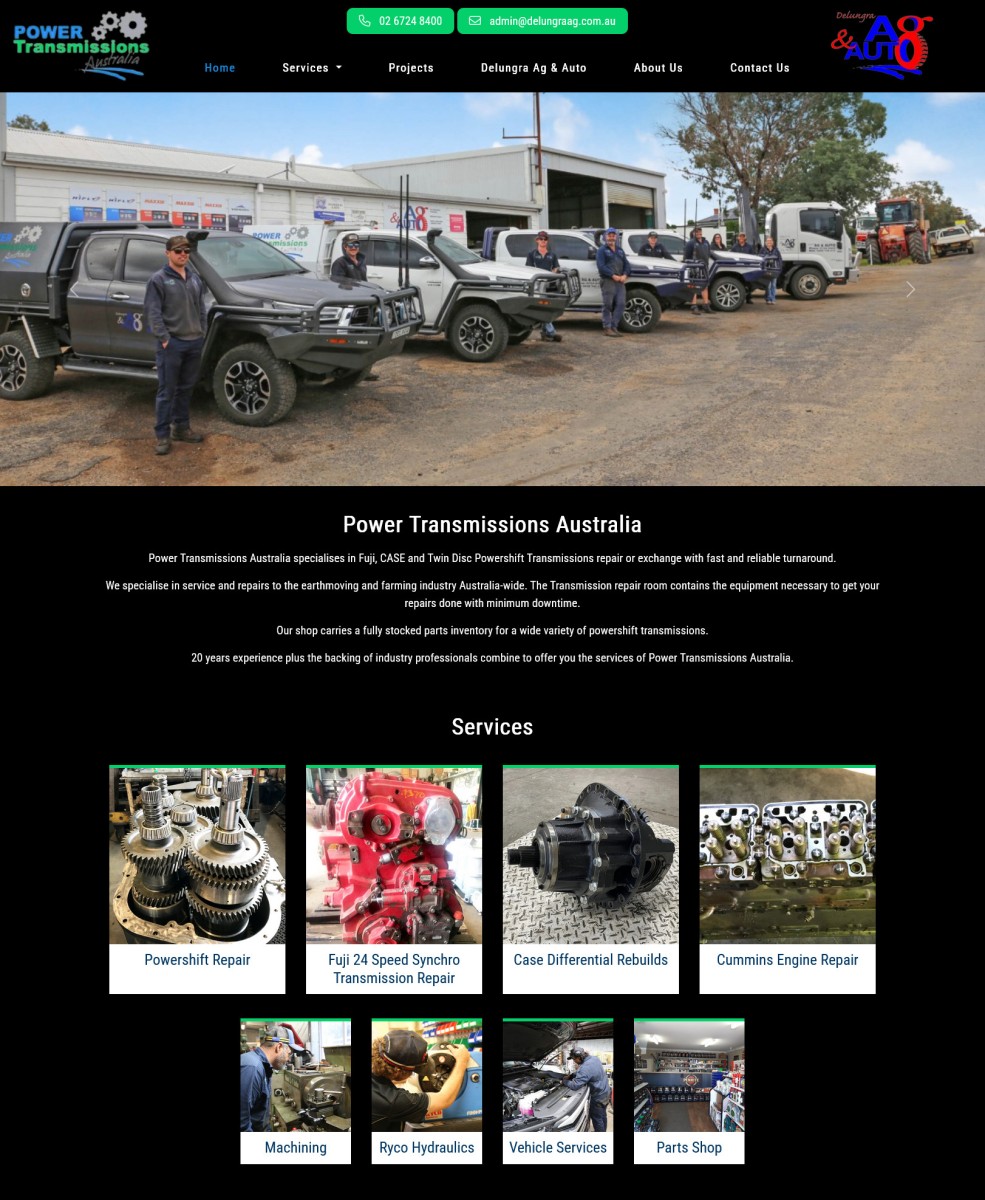Power Transmissions Australia website