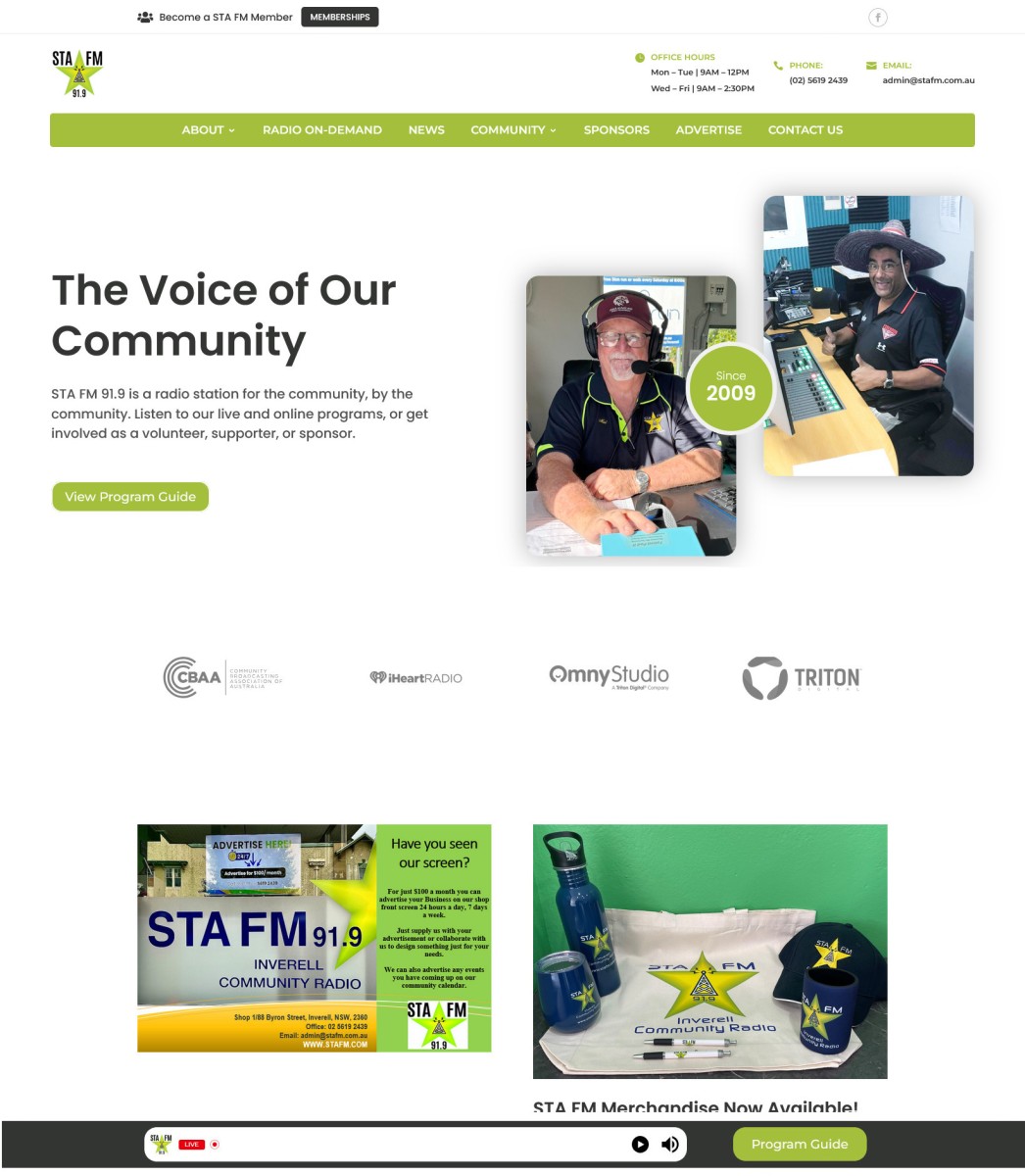 STA FM website