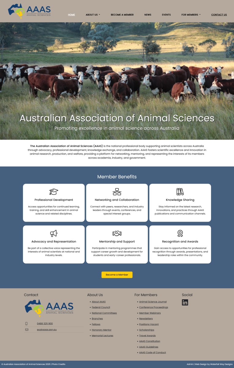 Australian Association of Animal Sciences website