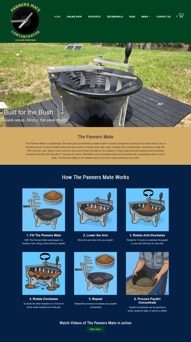 The Panners Mate website