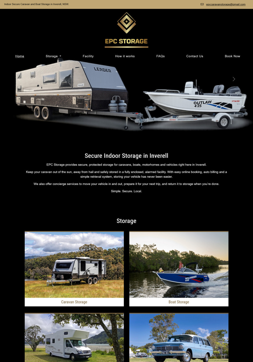 EPC Storage website