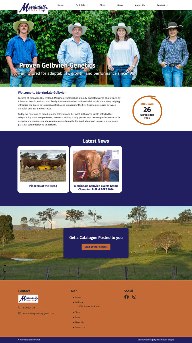 Merrindale Gelbvieh website